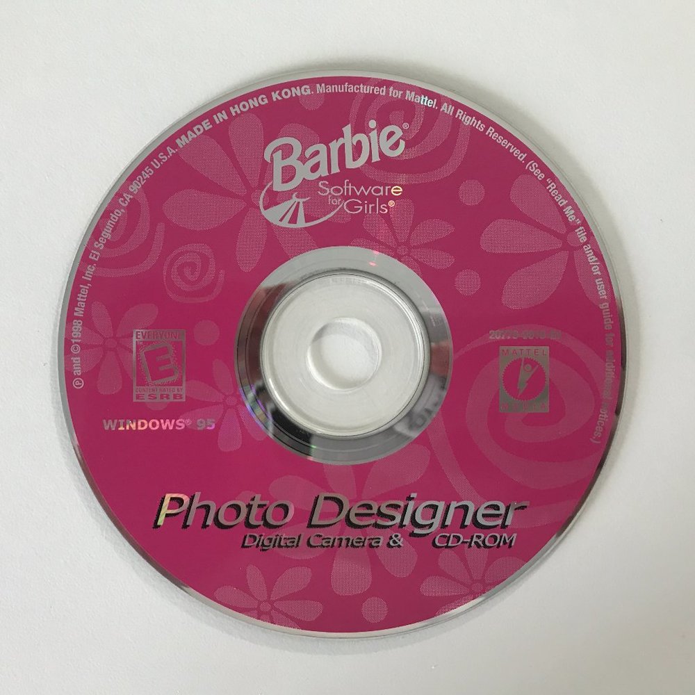 Vintage Barbie Software Girls Photo Designer CD